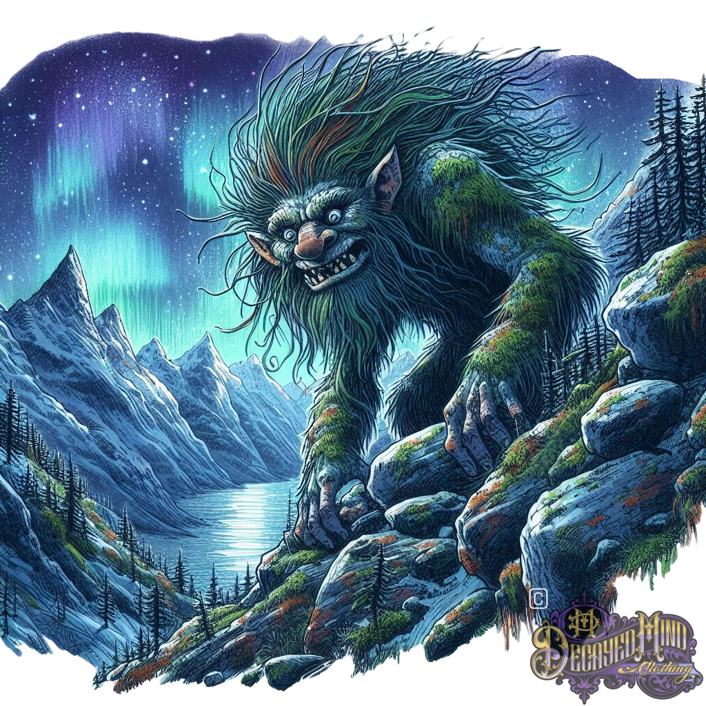 Norwegian Mountain Troll Heavy Blend Hoodie – Comfort Meets Adventure