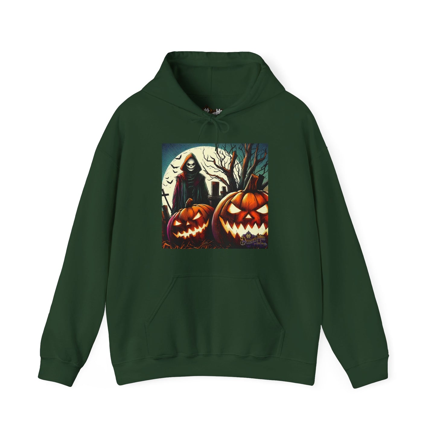 Hooded Sweatshirt - The Wicked Flame Jack-O-Lantern Design