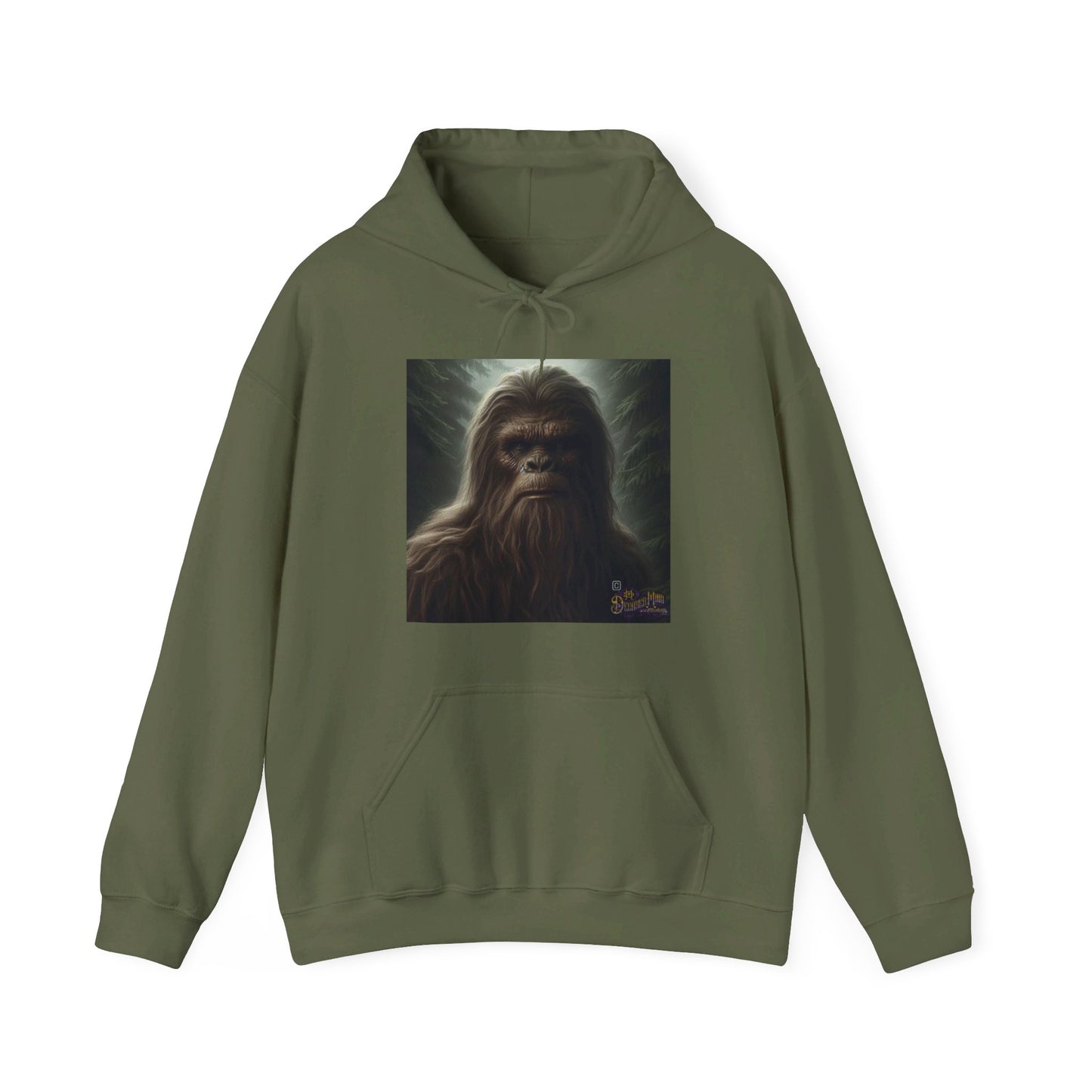 BIG FOOT, Portrait of a Beast Heavy Blend™ Hooded Sweatshirt