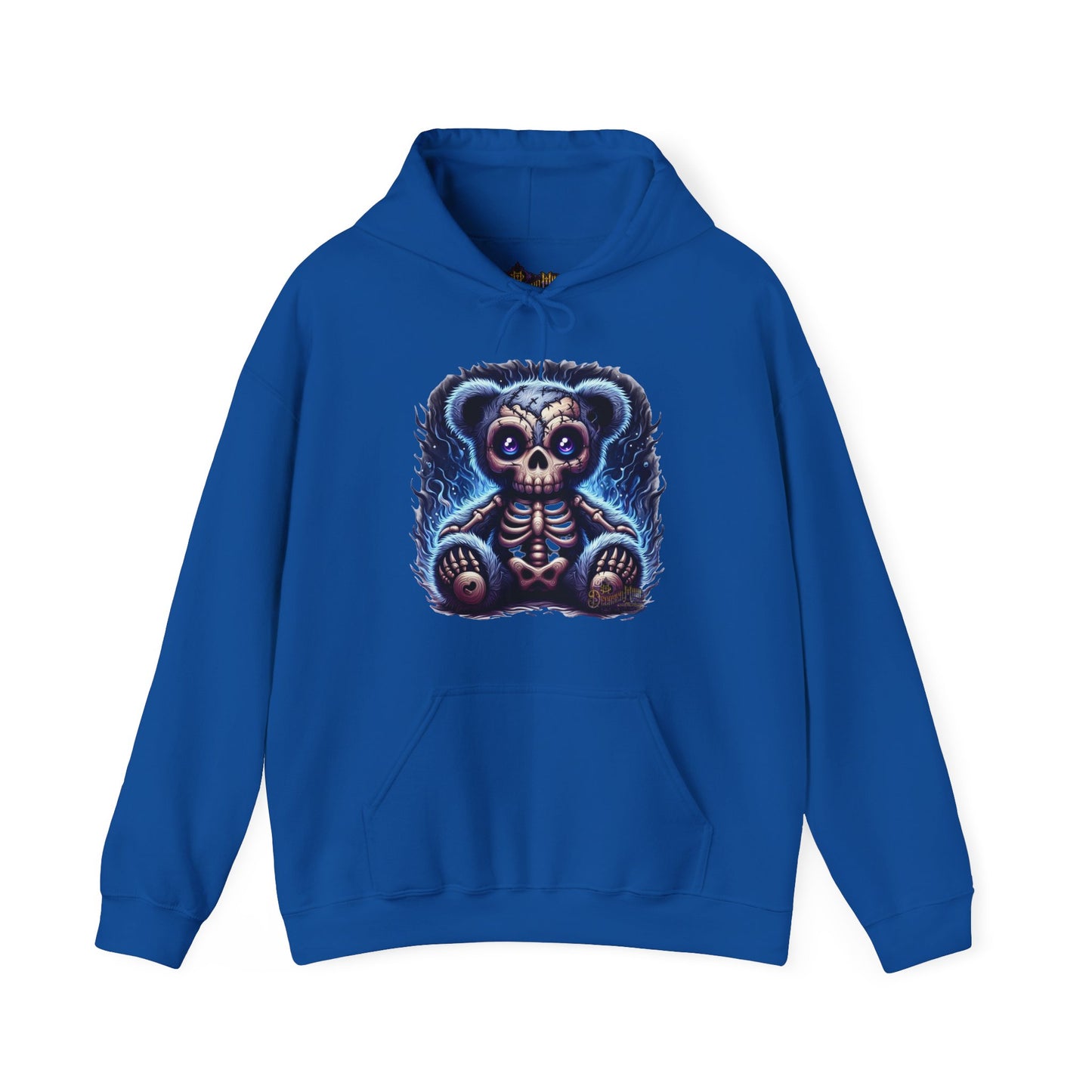 Skellie Bear Hoodie - Gothic Skeleton Bear Unisex Heavy Blend Sweatshirt