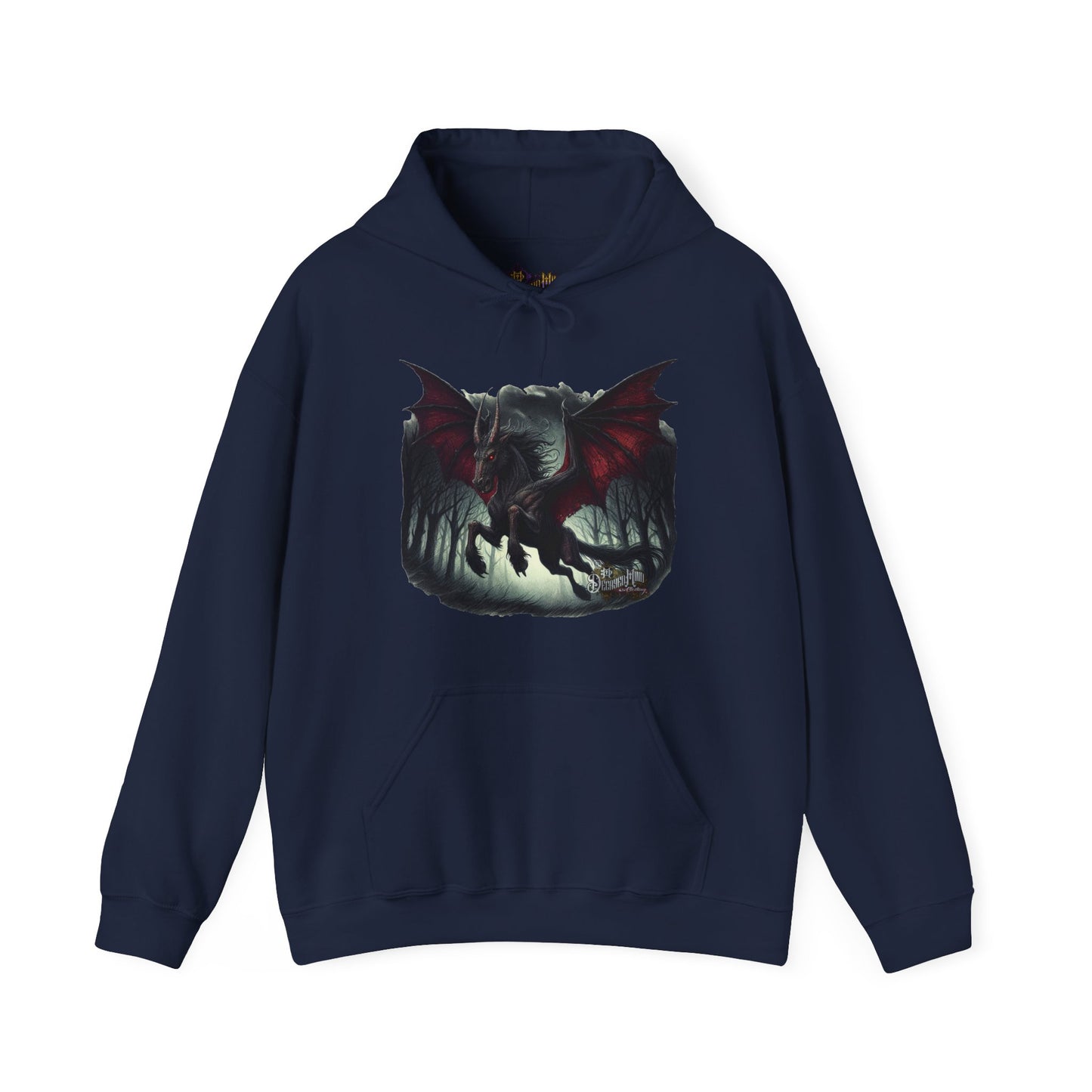 Hoodie - Jersey Devil Version1 Hoodies - New Jersey Cryptid Streetwear Design