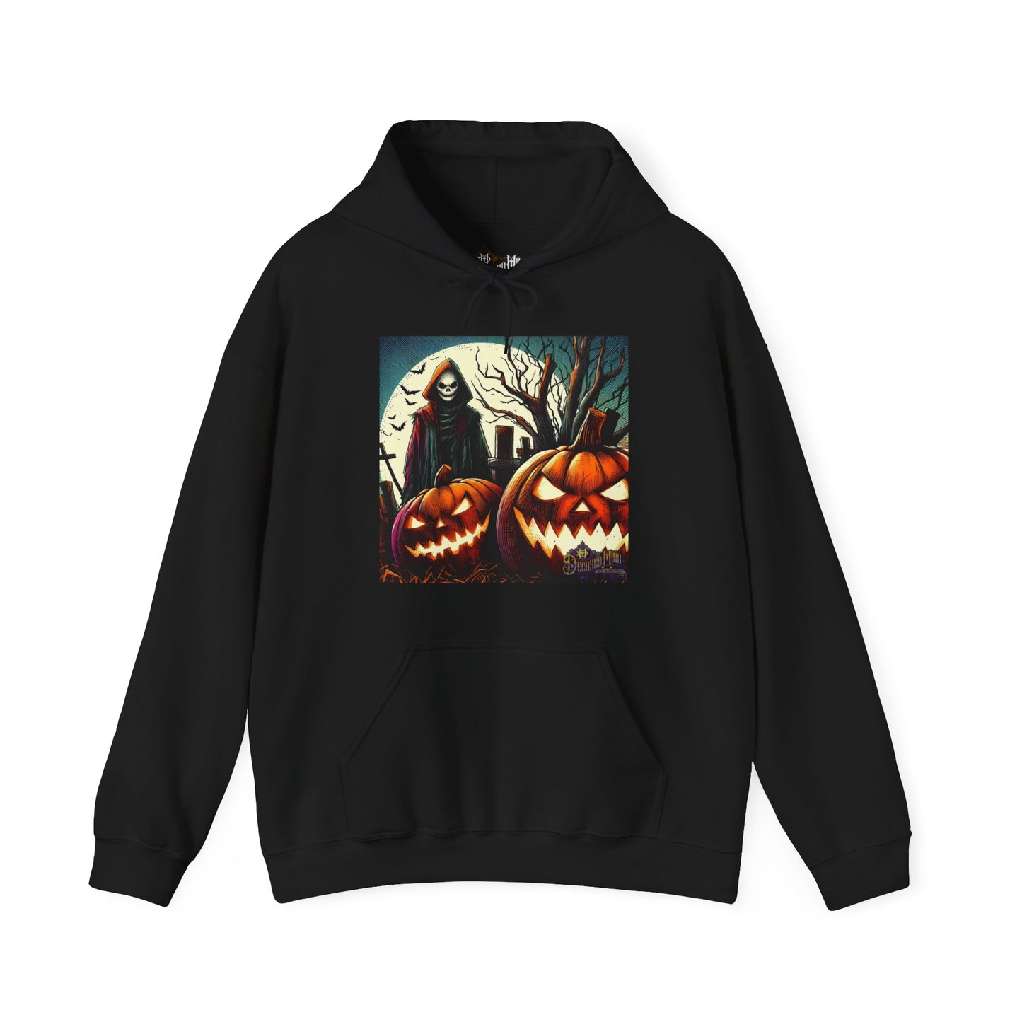 Hooded Sweatshirt - The Wicked Flame Jack-O-Lantern Design