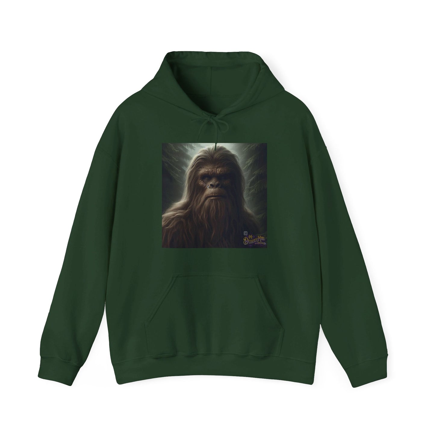 BIG FOOT, Portrait of a Beast Heavy Blend™ Hooded Sweatshirt