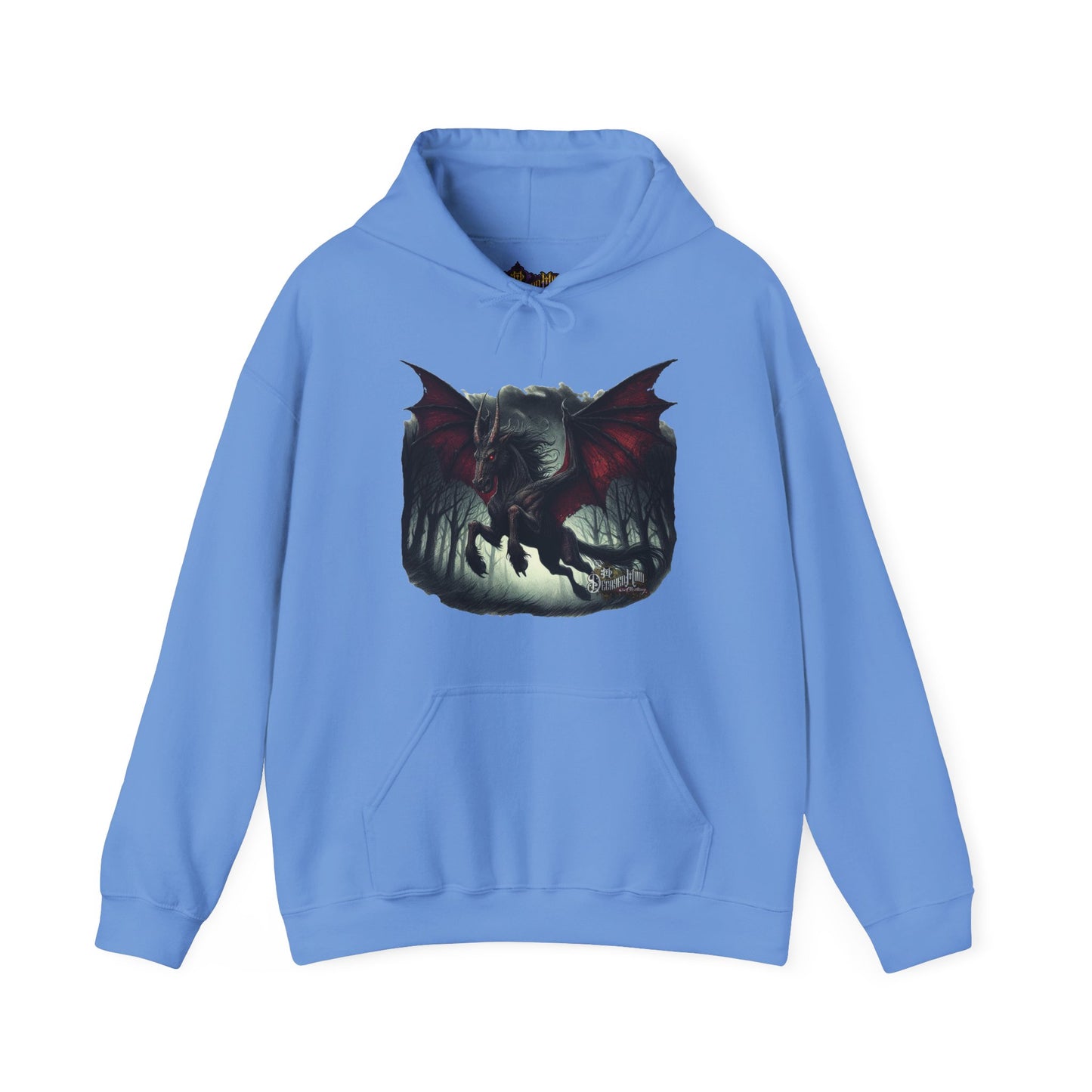 Hoodie - Jersey Devil Version1 Hoodies - New Jersey Cryptid Streetwear Design