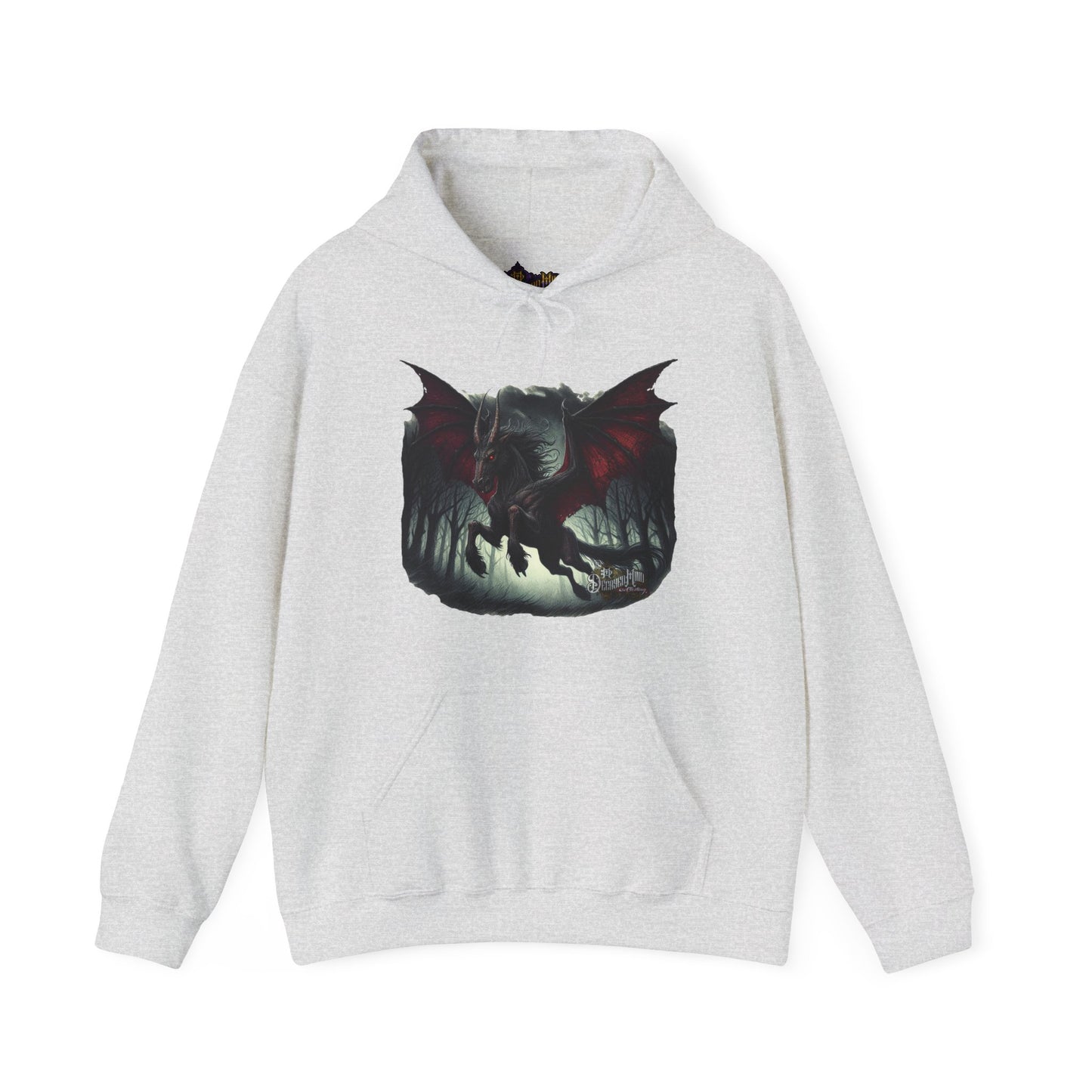 Hoodie - Jersey Devil Version1 Hoodies - New Jersey Cryptid Streetwear Design