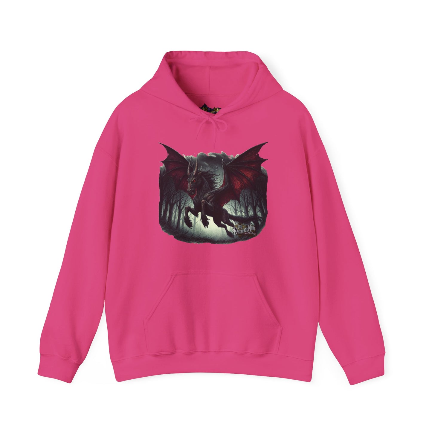 Hoodie - Jersey Devil Version1 Hoodies - New Jersey Cryptid Streetwear Design