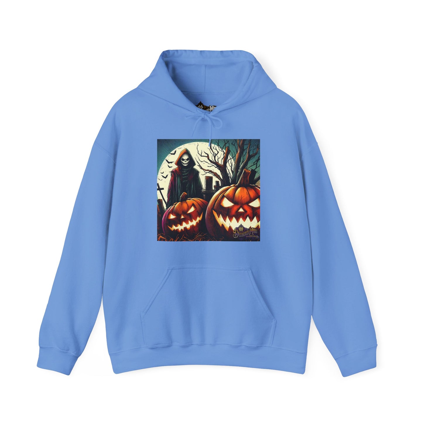 Hooded Sweatshirt - The Wicked Flame Jack-O-Lantern Design