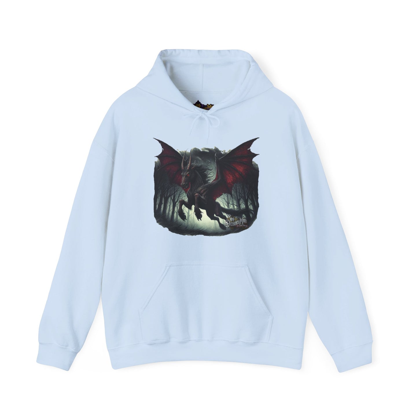 Hoodie - Jersey Devil Version1 Hoodies - New Jersey Cryptid Streetwear Design