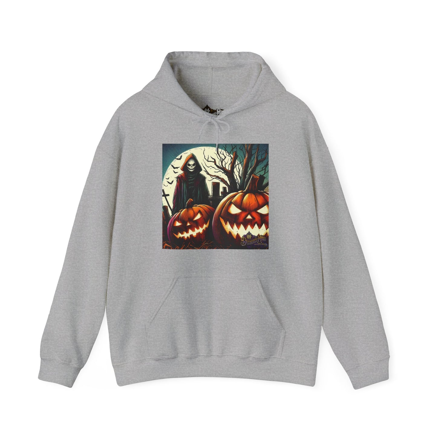 Hooded Sweatshirt - The Wicked Flame Jack-O-Lantern Design