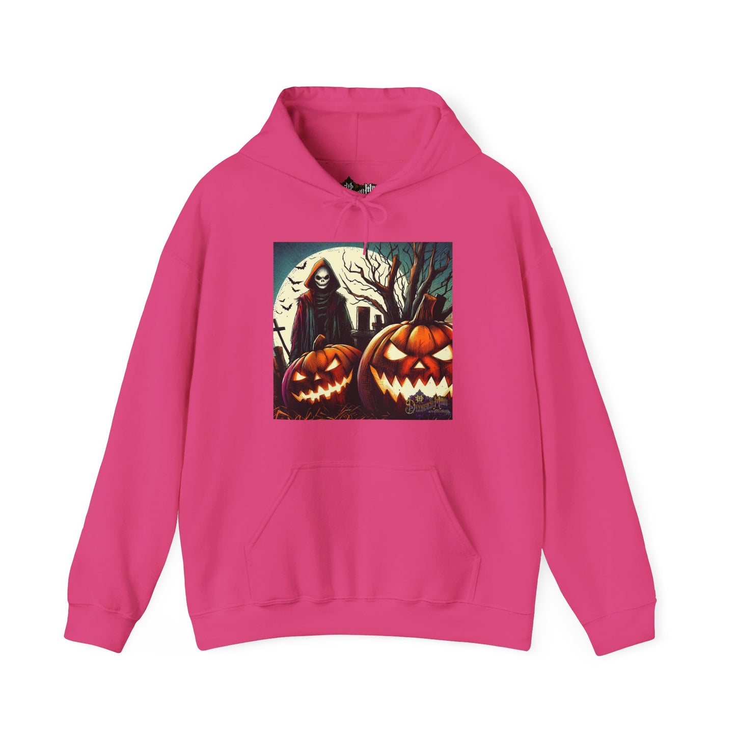 Hooded Sweatshirt - The Wicked Flame Jack-O-Lantern Design