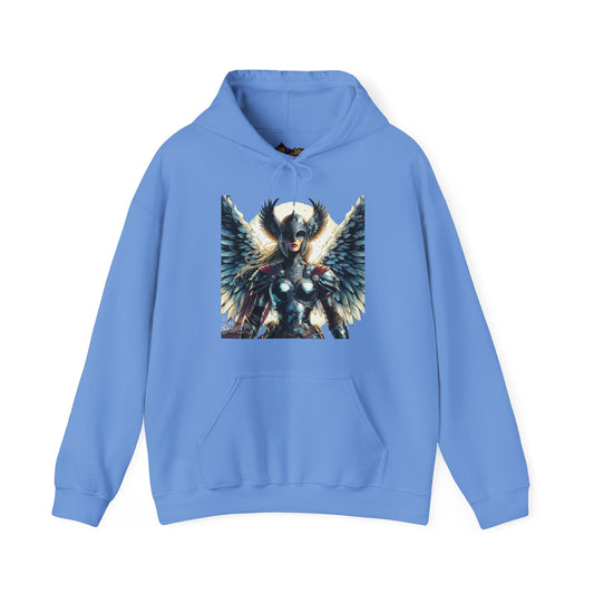 GEIRSKÖGUL,Valkyrie Hoodie - Norse Mythology Inspired Sweatshirt