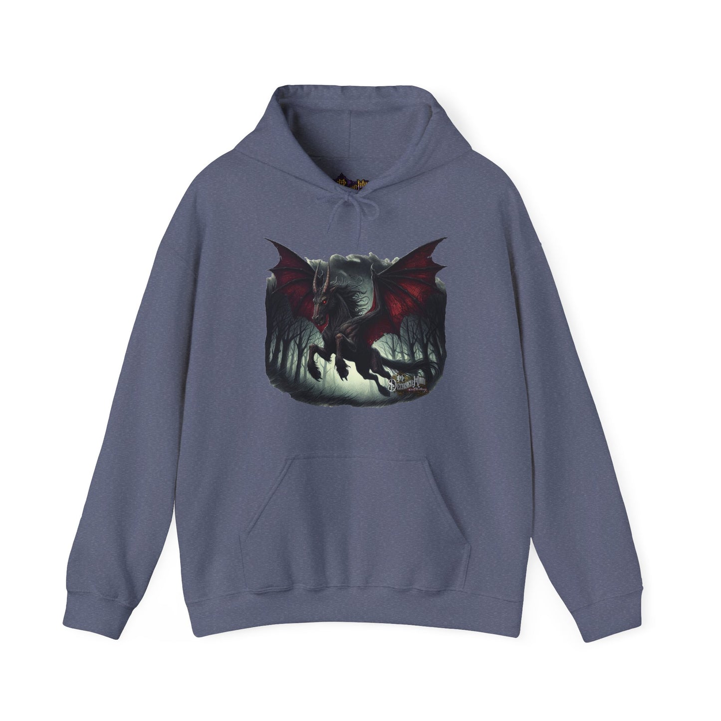 Hoodie - Jersey Devil Version1 Hoodies - New Jersey Cryptid Streetwear Design