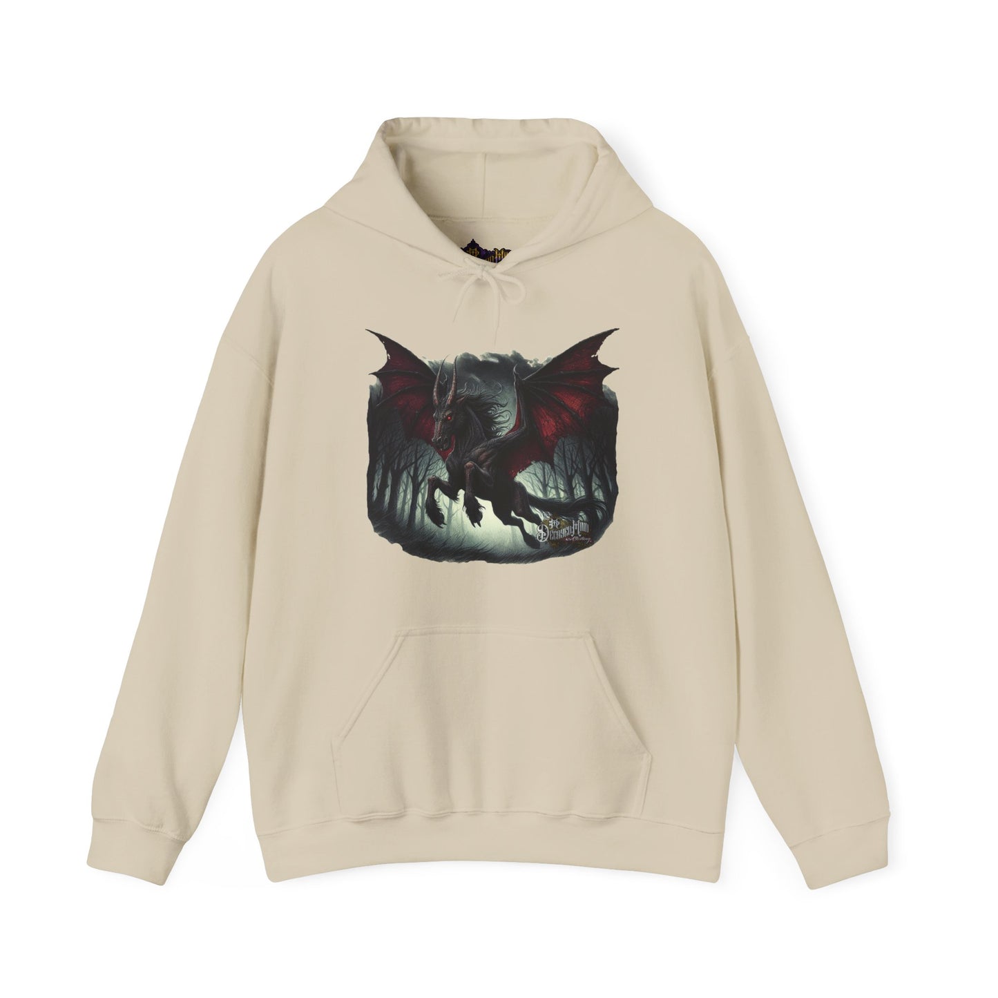 Hoodie - Jersey Devil Version1 Hoodies - New Jersey Cryptid Streetwear Design