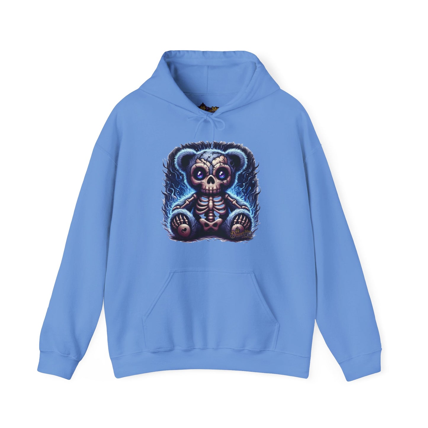 Skellie Bear Hoodie - Gothic Skeleton Bear Unisex Heavy Blend Sweatshirt