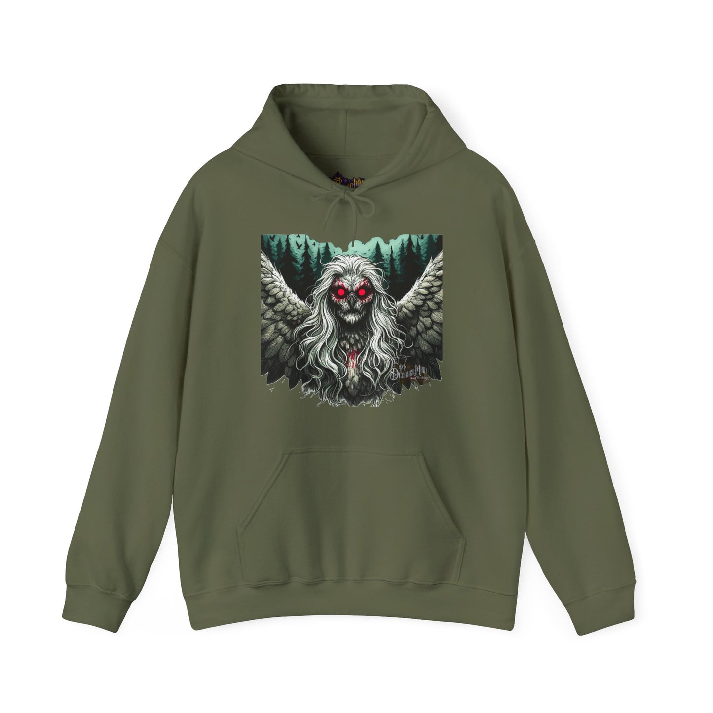 Hooded Sweatshirt La Lechuza Version1 Owl-Witch Mexican Folklore Design