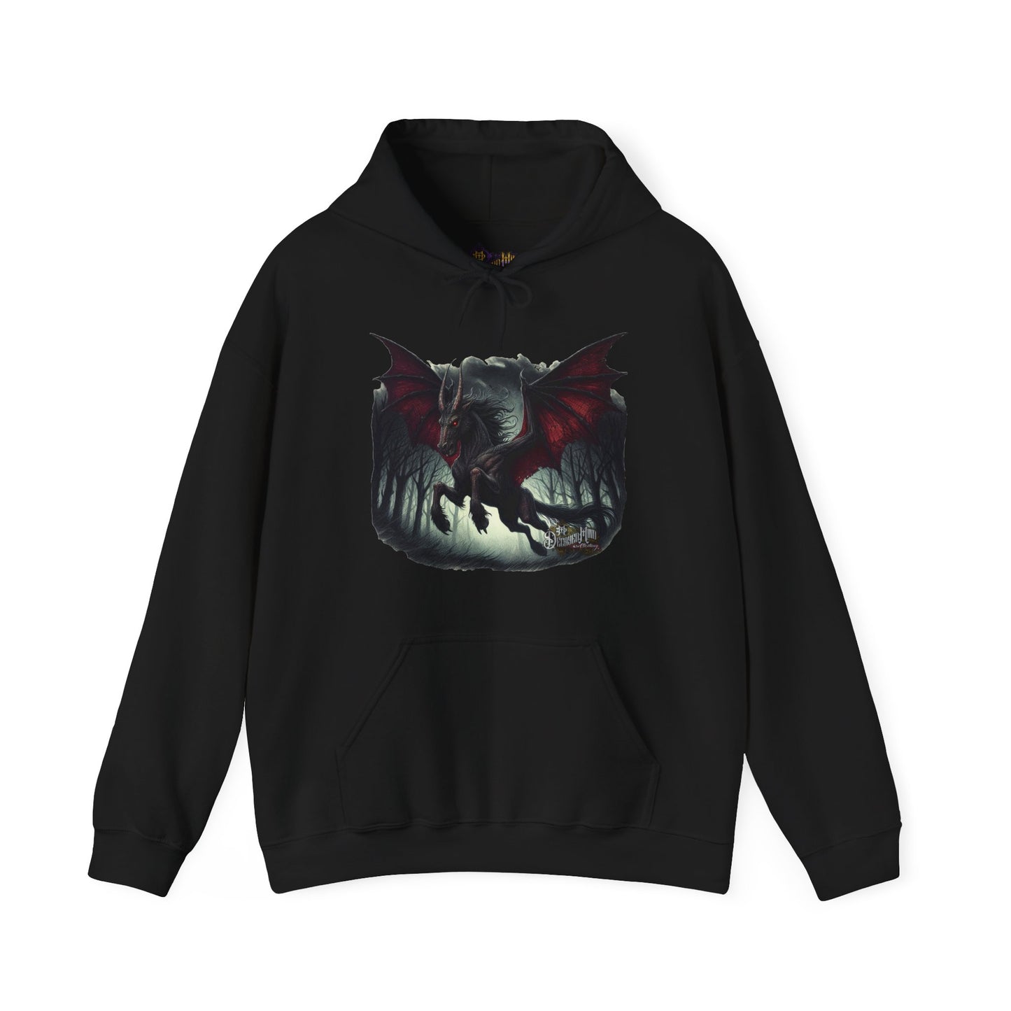 Hoodie - Jersey Devil Version1 Hoodies - New Jersey Cryptid Streetwear Design