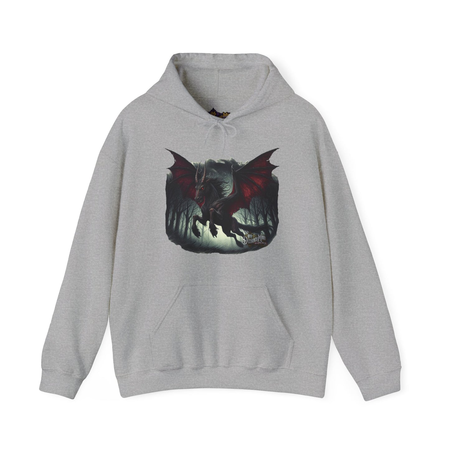 Hoodie - Jersey Devil Version1 Hoodies - New Jersey Cryptid Streetwear Design