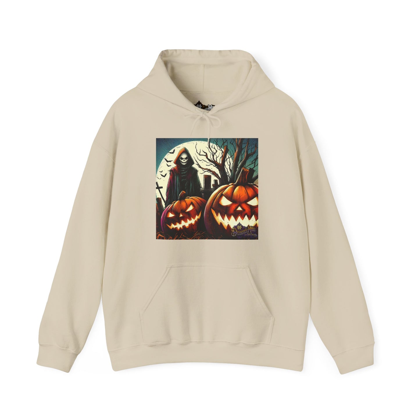 Hooded Sweatshirt - The Wicked Flame Jack-O-Lantern Design