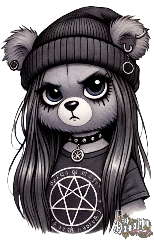 Moon Moon Goth Girl Dead Teddy, Classic Unisex Pullover Hoodie