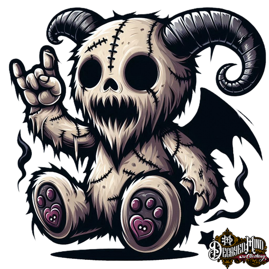 OZZY The Baphomet Dead Teddy, Classic Unisex Pullover Hoodie