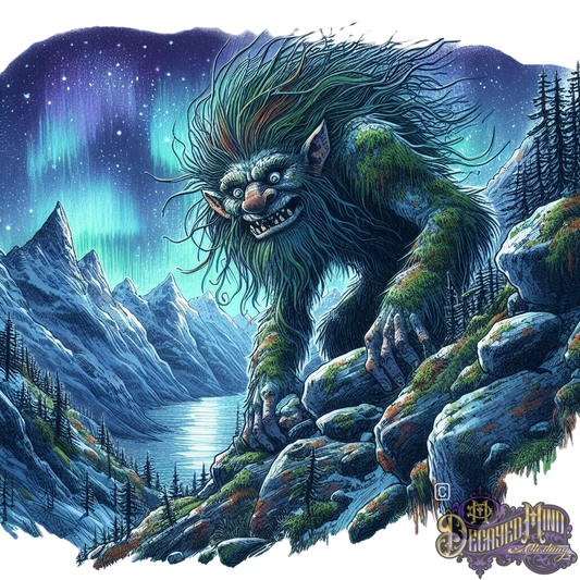 Norwegian Mountain Troll Heavy Blend Hoodie – Comfort Meets Adventure