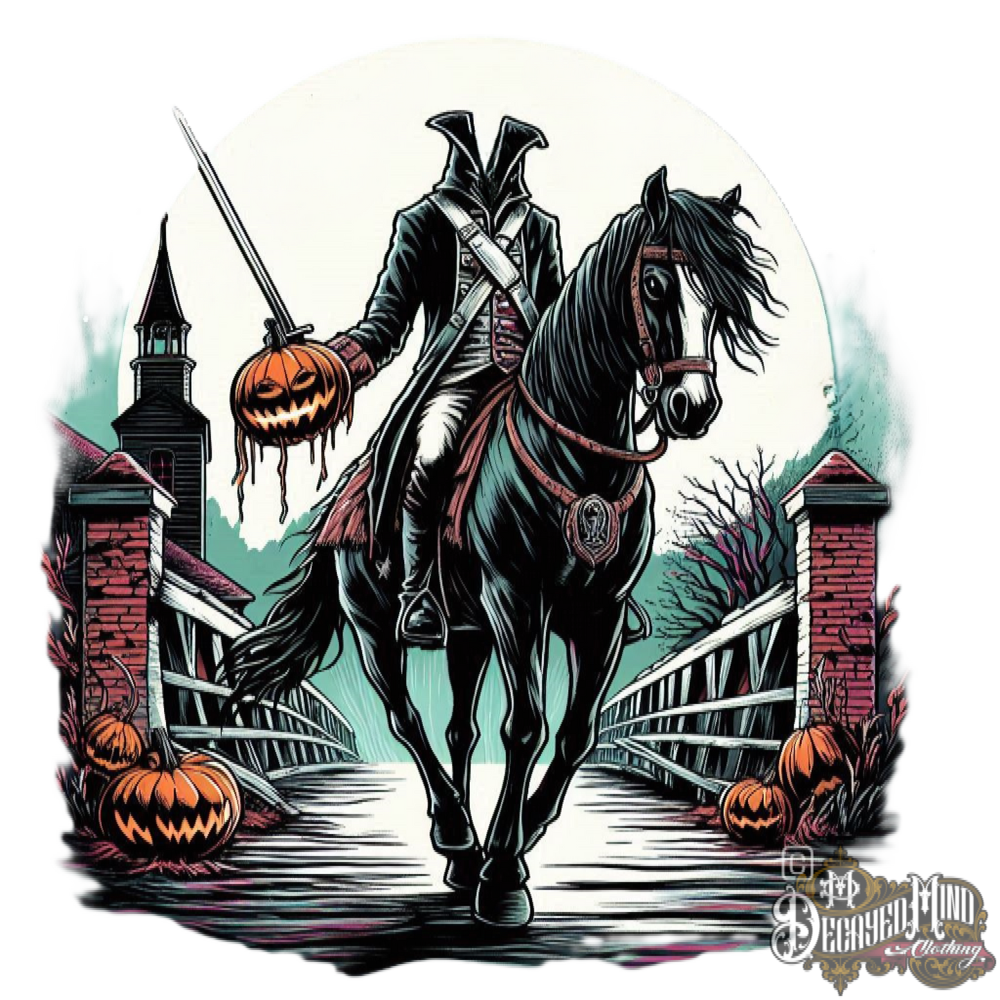 Headless Horseman V3 Unisex Crewneck T-shirt.