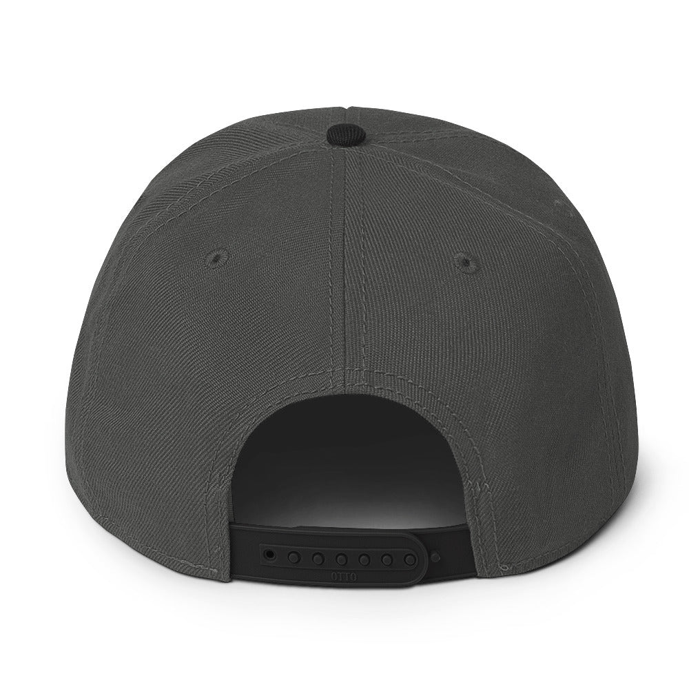 Snapback-hatt med gulllogo