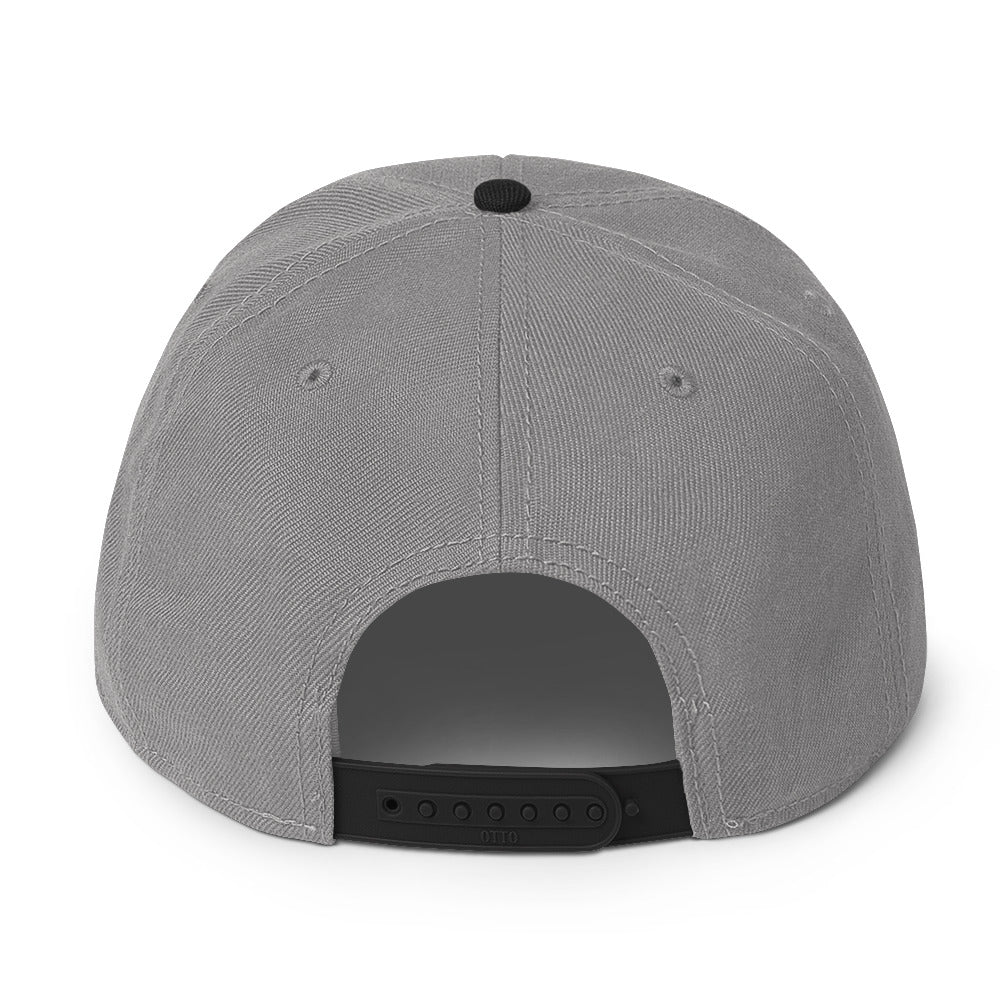 Snapback-hatt med gulllogo