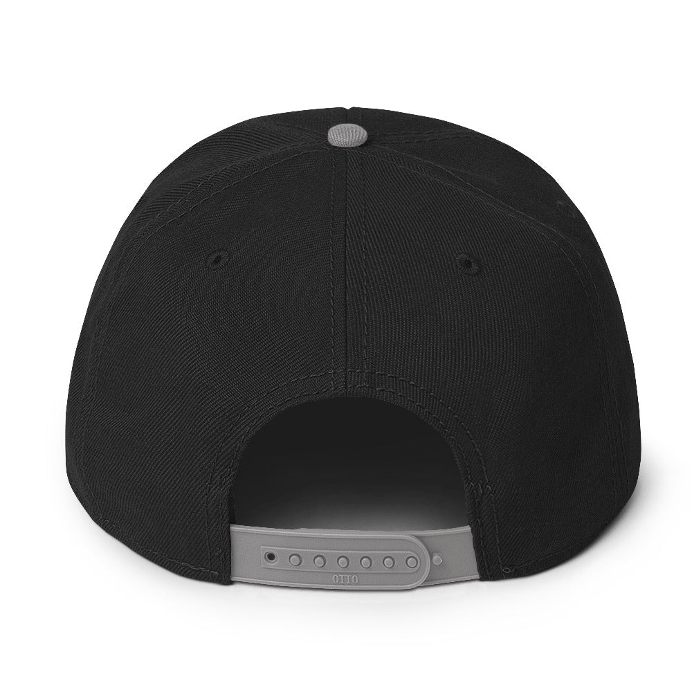 Snapback-hatt med gulllogo