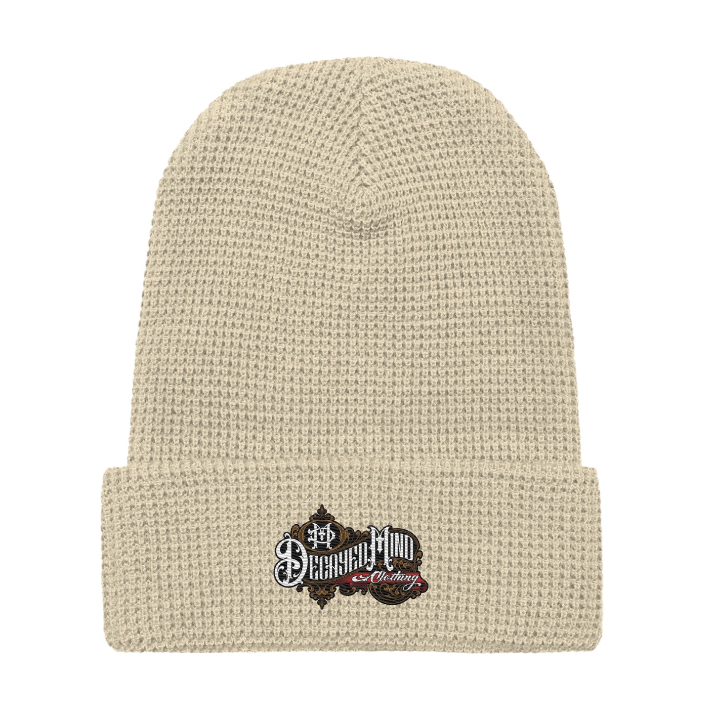 Gold Logo Waffle beanie